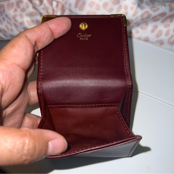 Cartier Coin Purse in wine color - Picture 12 of 12